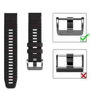 Quickfit Silicone Strap for the Garmin Watch Series (available of various range of models and 46 colours) by Habicare