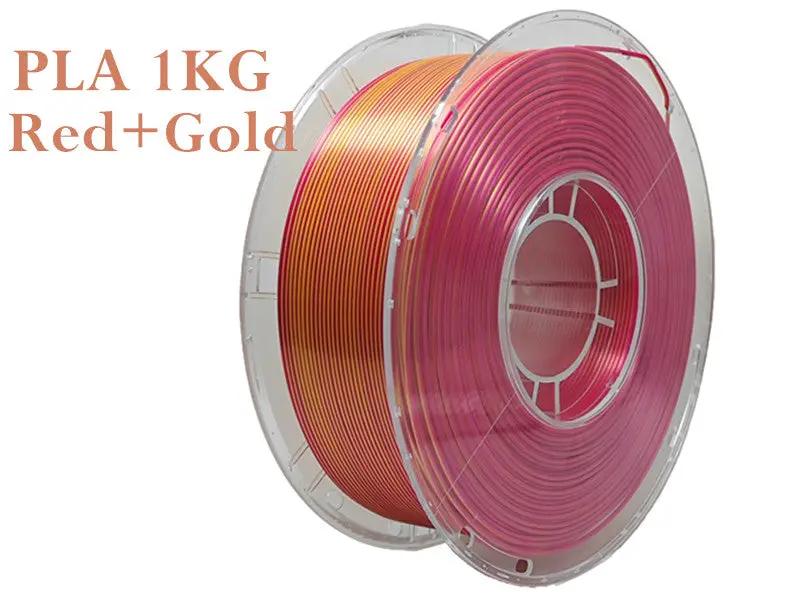 PLA 3D Printing Filament 1KG - Red+Gold by salelink.co.nz