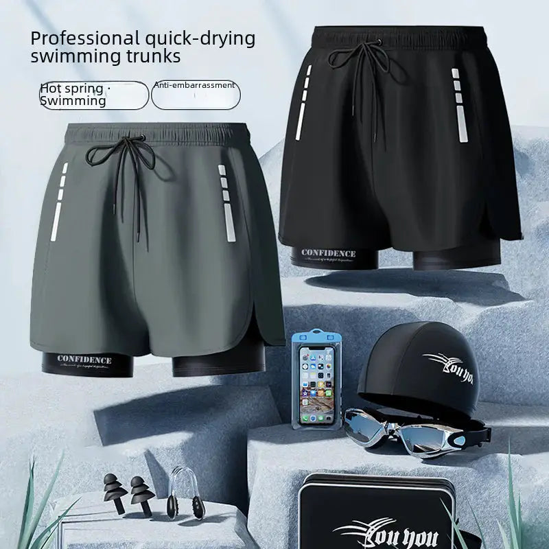 Men's Quick-Dry Swim Trunks - Beach Shorts for Swimming & Spa by Mead's Supply & Equipment Outfitters limited
