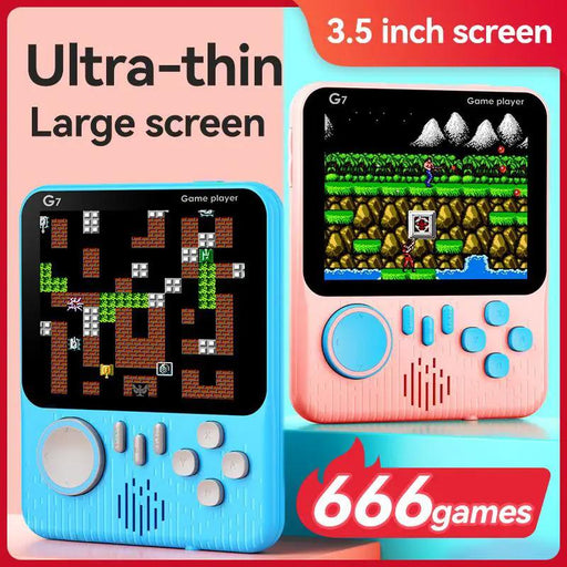 G7 Handheld Retro Mini Protable Games Console 3.5-inch Screen 1CM Ultra-thin Bulit-666-in Gaming AV Video Game Players for Kids Gift by JBH AUTO PARTS