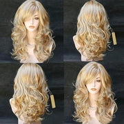 Women Long Wig Blond Synthetic Hair Full Wigs High Quality by dealonline.co.nz