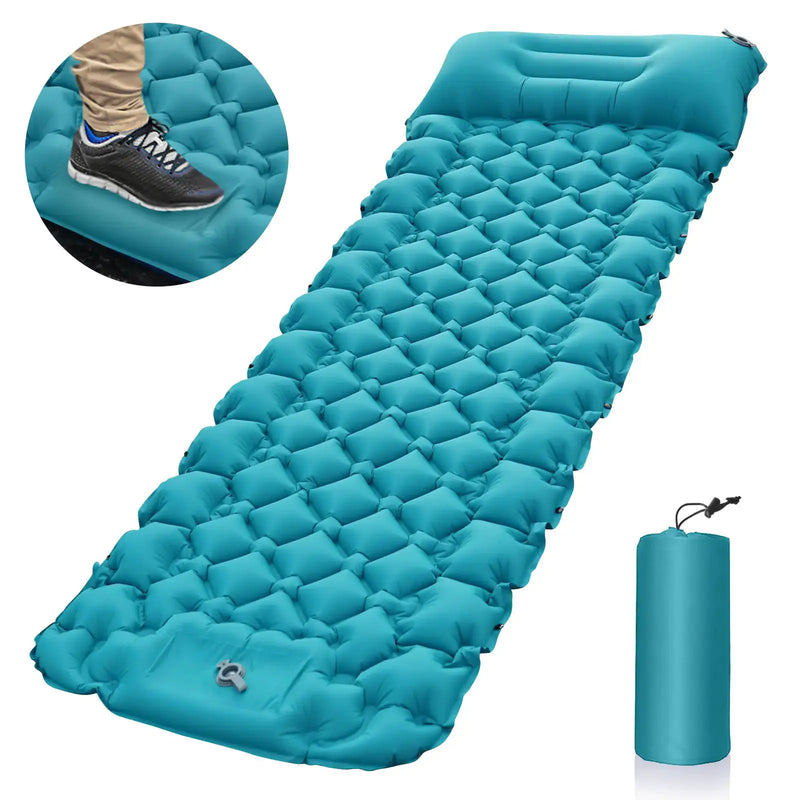 Portable Inflatable Camping Mattress - 196x68x8cm Lightweight Sleeping Pad | Moisture-Proof by Mead's Supply & Equipment Outfitters limited