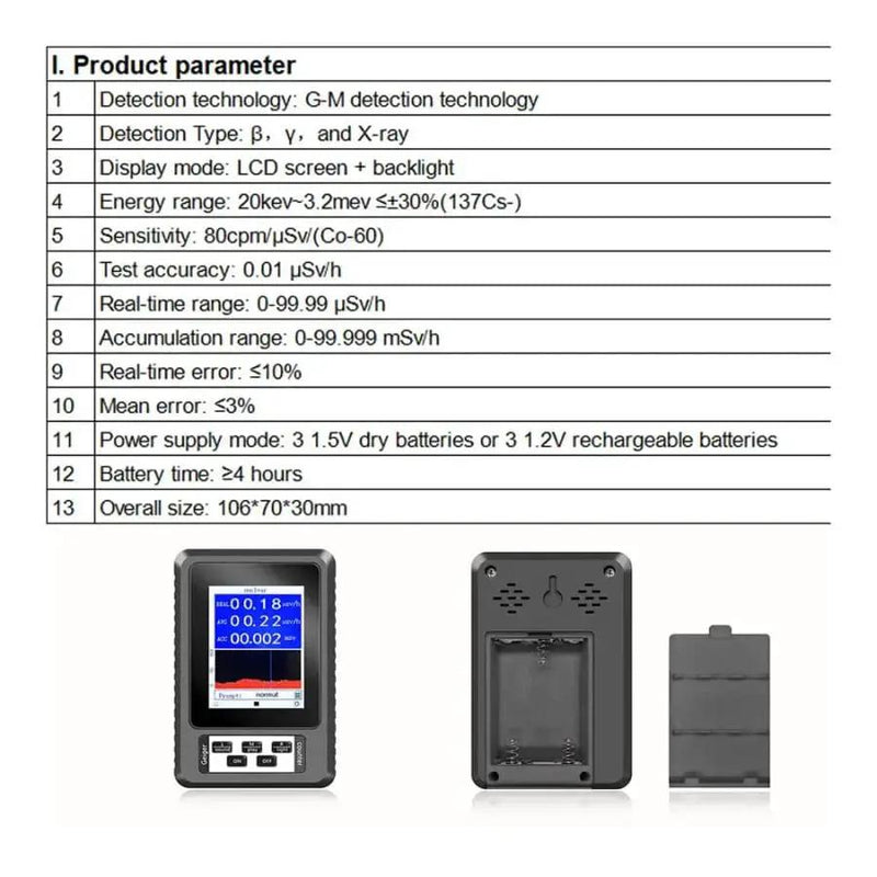 Radiation Detector Geiger Counter - Real-time Mean Cumulative - XR1 by 9eight5