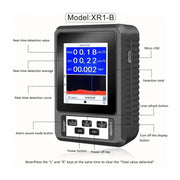 Radiation Detector Geiger Counter - Real-time Mean Cumulative - XR1 by 9eight5