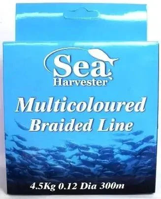 rainbow braided fishing line Sea Harvester Rainbow Braid 300 M Spools — Action Outdoors Limited