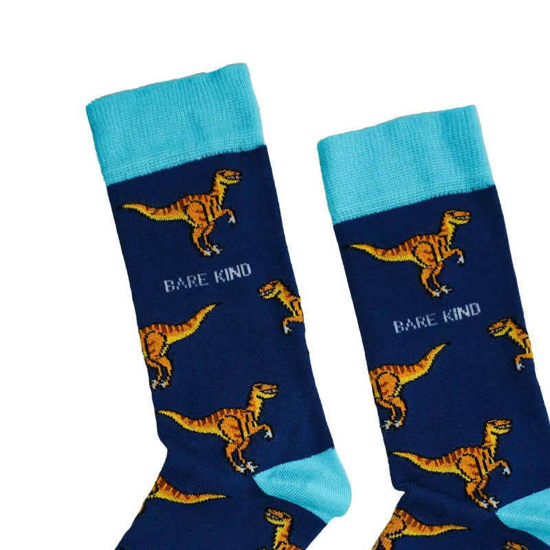 Save the Velociraptors Bamboo Socks by Barekind NZ