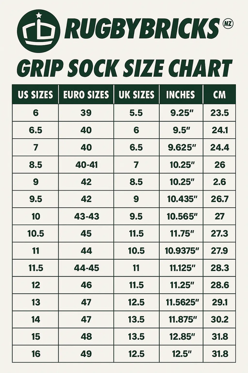 RB Star Grip Socks by Rugby Bricks
