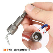 8PCS Socket Magnetic Nut Driver Set Drill Bit Adapter 1/4'' Hex Shank 6-13MM by salelink.co.nz