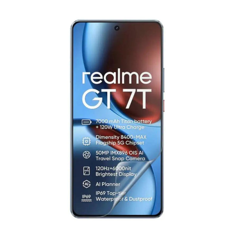 Hydrogel Screen Protector for Realme GT 7T by 9eight5