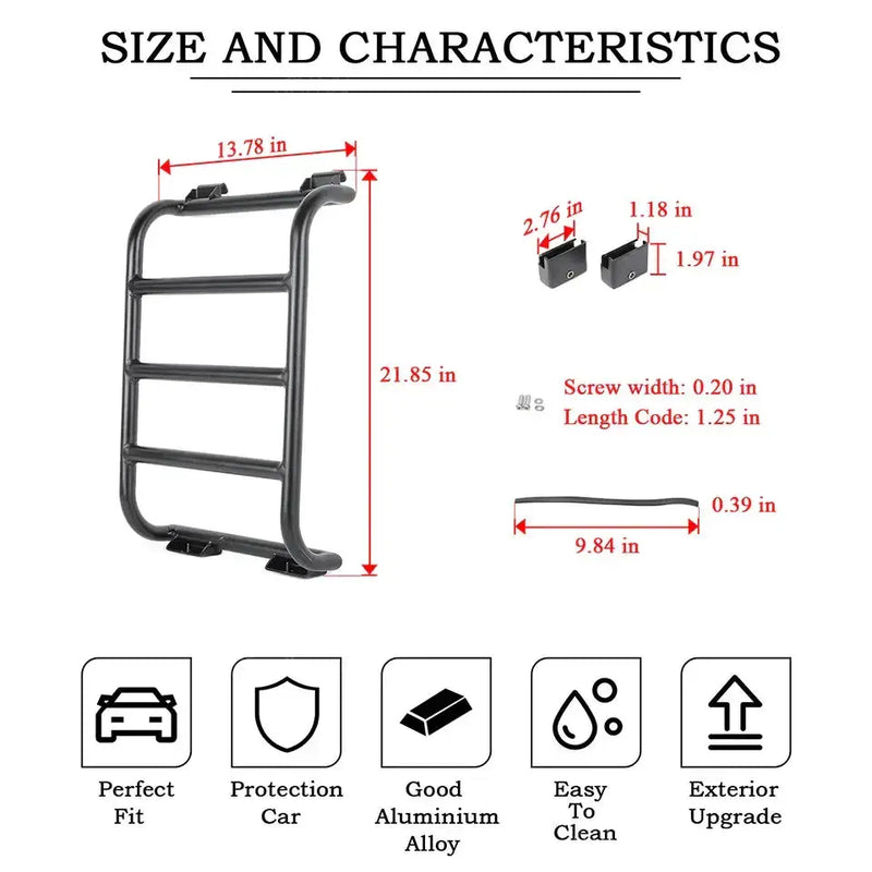 Rear Window Rack / Ladder for RV's & Campervans by Habicare