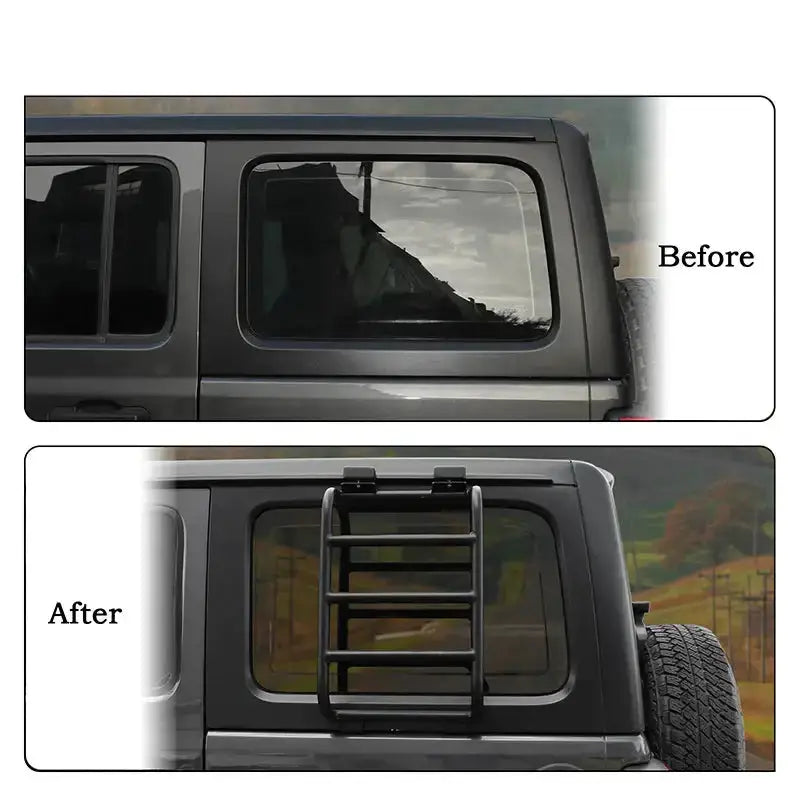 Rear Window Rack / Ladder for RV's & Campervans by Habicare