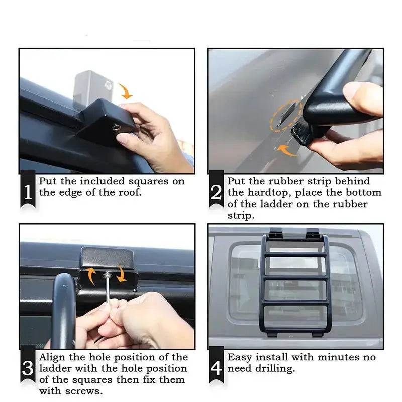 Rear Window Rack / Ladder for RV's & Campervans by Habicare