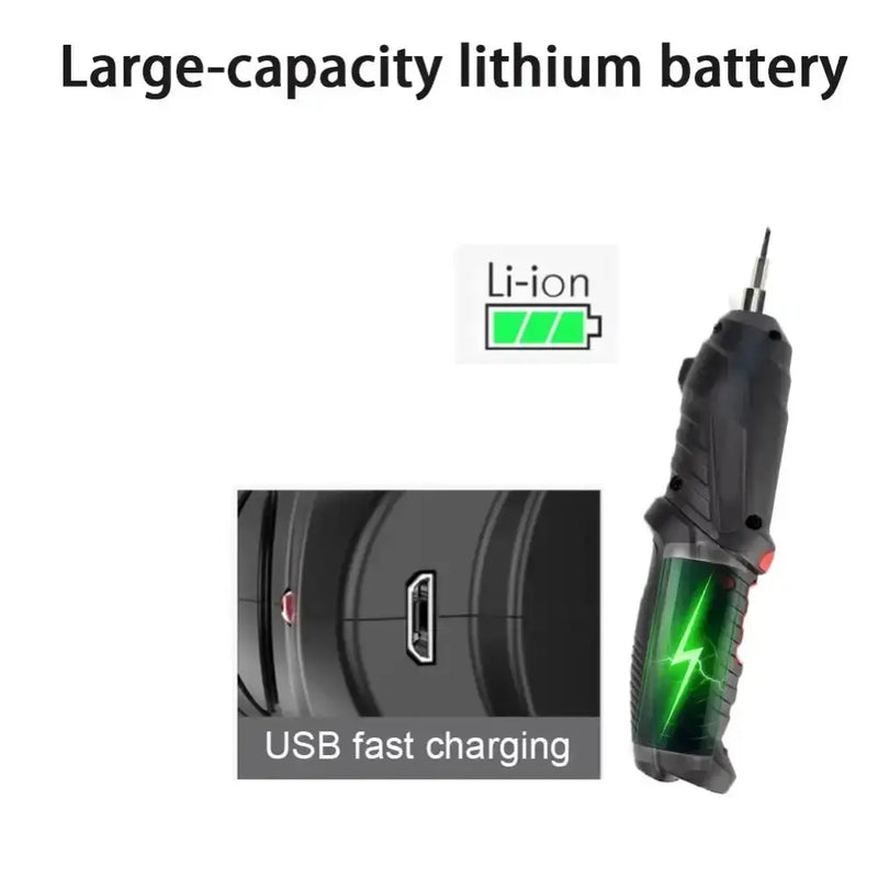 Rechargeable Electric Screwdriver Set by Habicare