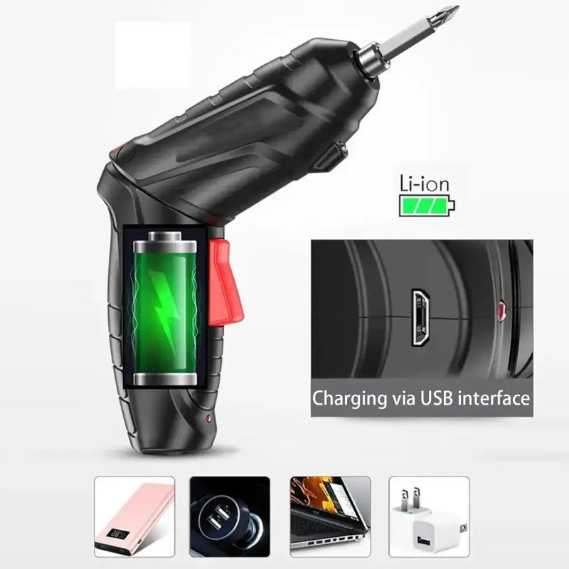 Rechargeable Electric Screwdriver Set by Habicare