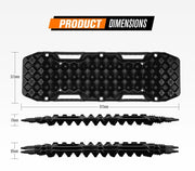 BUNKER INDUST Pair 10T Recovery Tracks - Black by Kiwi Offroad