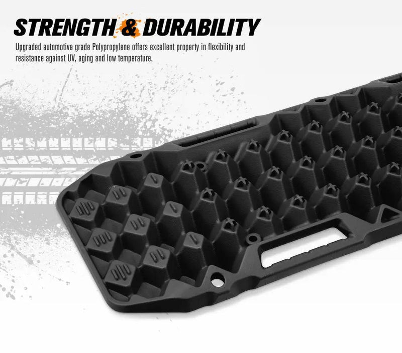 BUNKER INDUST Pair 10T Recovery Tracks - Black by Kiwi Offroad