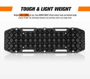 BUNKER INDUST Pair 10T Recovery Tracks - Black by Kiwi Offroad