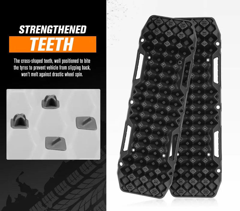 BUNKER INDUST Pair 10T Recovery Tracks - Black by Kiwi Offroad