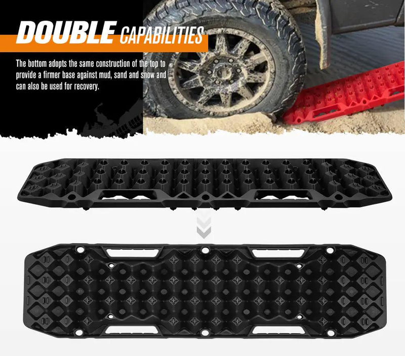 BUNKER INDUST Pair 10T Recovery Tracks - Black by Kiwi Offroad