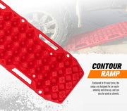 BUNKER INDUST Pair 10T Recovery Tracks - Red by Kiwi Offroad