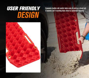 BUNKER INDUST Pair 10T Recovery Tracks - Red by Kiwi Offroad