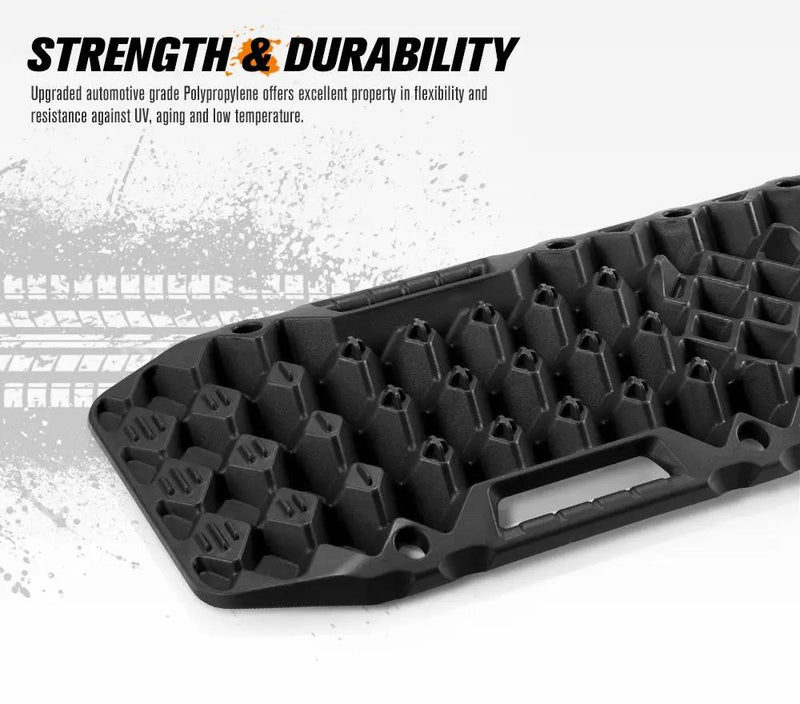 Bunker Indust Recovery Tracks Farm Jack Base 10T Board Sand Mud Snow OffRoad 4WD - Black by Kiwi Offroad