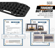 Bunker Indust Recovery Tracks Farm Jack Base 10T Board Sand Mud Snow OffRoad 4WD - Black by Kiwi Offroad