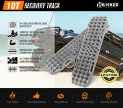 Bunker Indust Recovery Tracks Farm Jack Base 10T Board Sand Mud Snow OffRoad 4WD - Grey by Kiwi Offroad