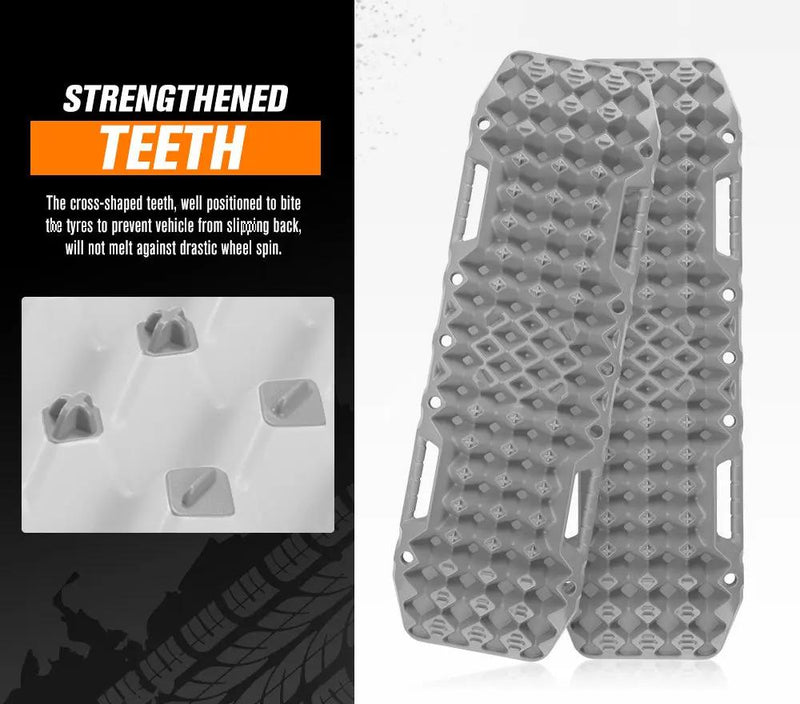 Bunker Indust Recovery Tracks Farm Jack Base 10T Board Sand Mud Snow OffRoad 4WD - Grey by Kiwi Offroad