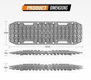 Bunker Indust Recovery Tracks Farm Jack Base 10T Board Sand Mud Snow OffRoad 4WD - Grey by Kiwi Offroad