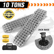 Bunker Indust Recovery Tracks Farm Jack Base 10T Board Sand Mud Snow OffRoad 4WD - Grey by Kiwi Offroad