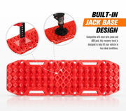 Bunker Indust Recovery Tracks Farm Jack Base 10T Board Sand Mud Snow OffRoad 4WD - Red by Kiwi Offroad