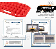 Bunker Indust Recovery Tracks Farm Jack Base 10T Board Sand Mud Snow OffRoad 4WD - Red by Kiwi Offroad