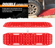 Bunker Indust Recovery Tracks Farm Jack Base 10T Board Sand Mud Snow OffRoad 4WD - Red by Kiwi Offroad