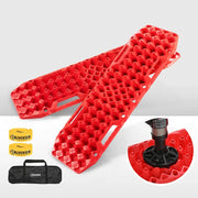 Bunker Indust Recovery Tracks Farm Jack Base 10T Board Sand Mud Snow OffRoad 4WD - Red by Kiwi Offroad