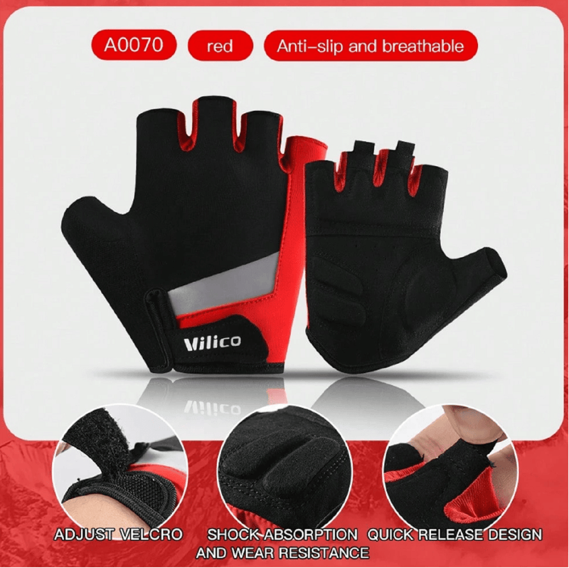 Half-Finger Cycling Gloves – Breathable Sun Protection TJ6268 by ECOTREK