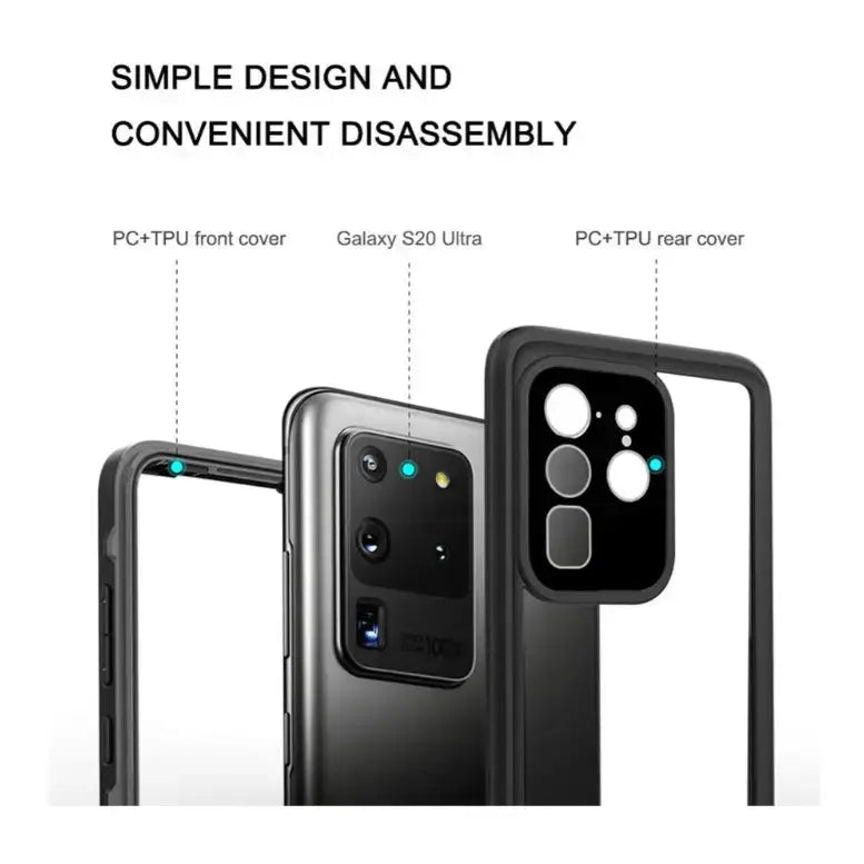 techplus Redpepper Full Cover Waterproof Case for Samsung Galaxy S20 Ultra Redpepper Full Cover Waterproof Case Galaxy S20 Ultra