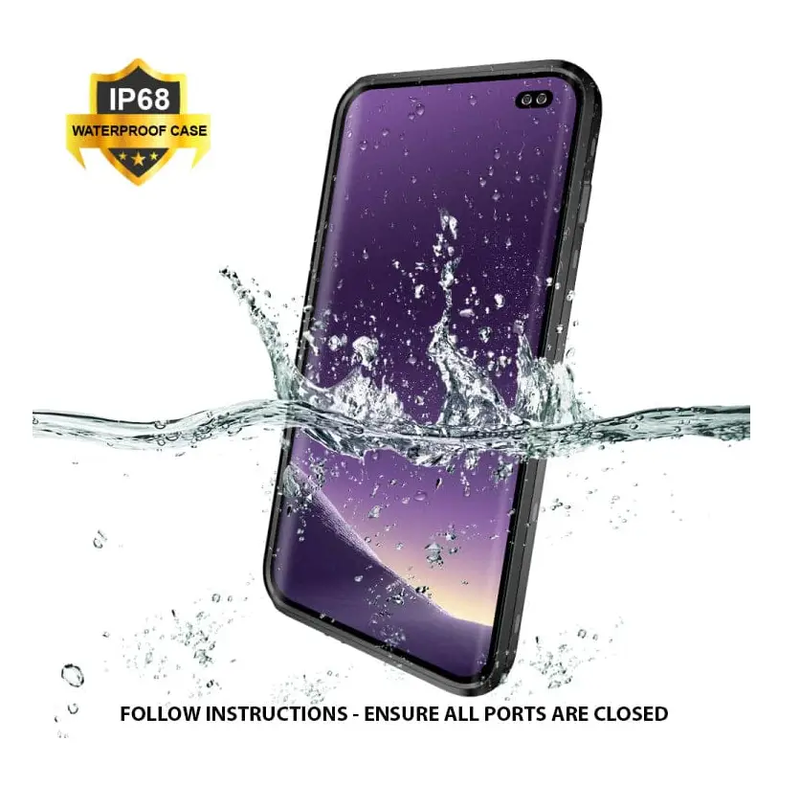 Redpepper Full Cover Waterproof Case for Samsung Galaxy S10 by techplus