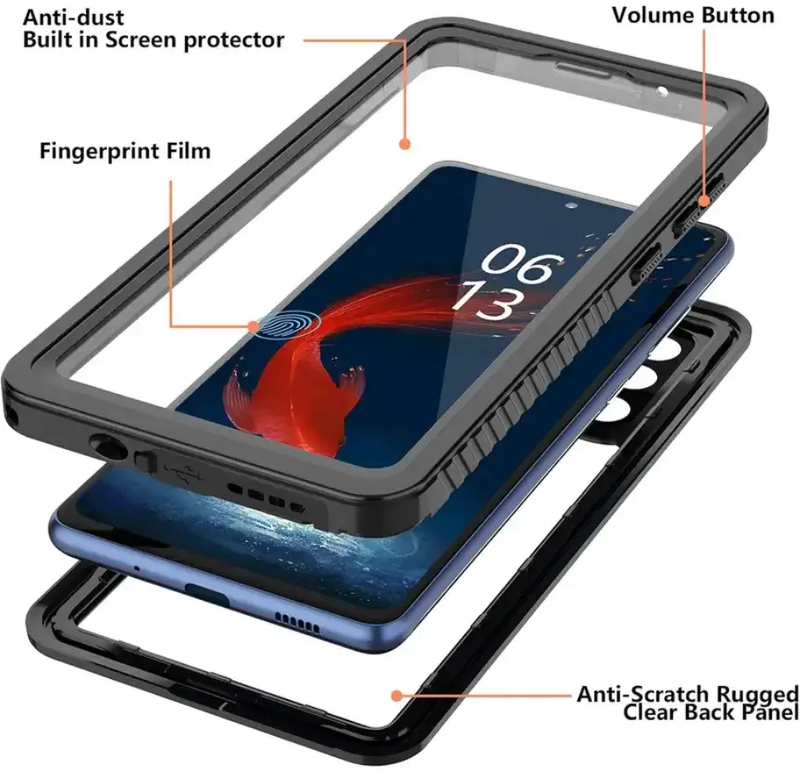 Samsung Galaxy S20 FE Waterproof Case | RedPepper Shockproof Full Cover by techplus