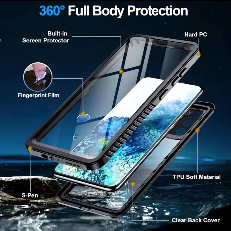 techplus Redpepper Samsung Galaxy S21 Plus Waterproof Case Shockproof Full Body Cover Redpepper Samsung Galaxy S21 Plus IP68 Waterproof Case