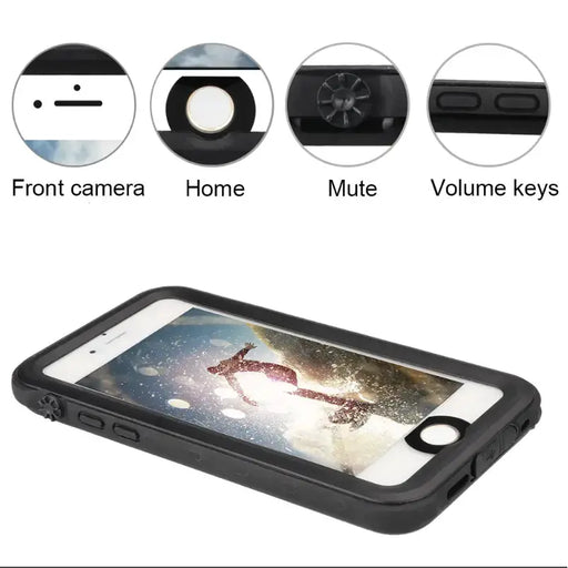 techplus Redpepper Waterproof Case for iPhone 7 Plus / 8 Plus Black Redpepper Waterproof Case for iPhone 7 Plus and 8 Plus