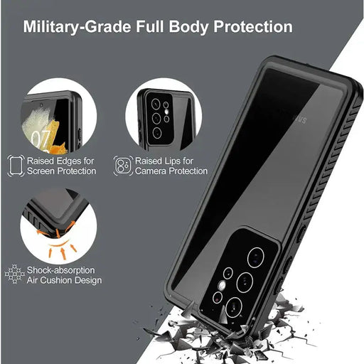 techplus Redpepper Waterproof Case for Samsung S21 Ultra | Full Protection Redpepper Waterproof Case For Samsung S21 Ultra