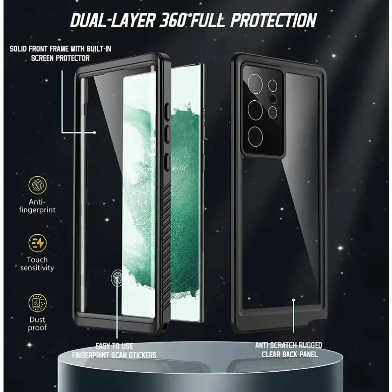 techplus Redpepper Waterproof Case for Samsung S24 Ultra | Full Protection Redpepper Waterproof Case For Samsung S24 Ultra