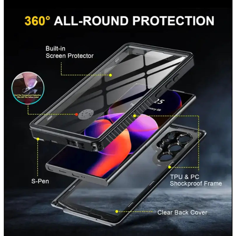 techplus Redpepper Waterproof Case for Samsung S25 Ultra Redpepper Waterproof Case for Samsung S25 Ultra