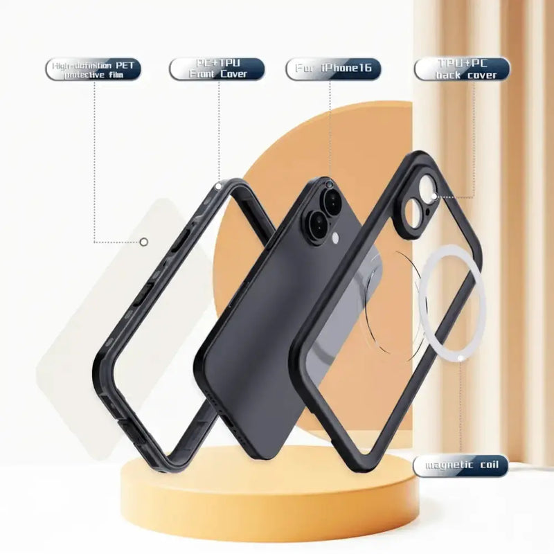 techplus Redpepper Waterproof Magsafe Case for iPhone 16 Redpepper MagSafe Waterproof Case For iPhone 16