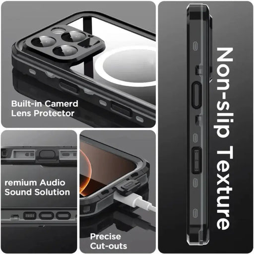 Redpepper Waterproof MagSafe Case for iPhone 16 Pro | Shockproof Cover by techplus