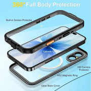 techplus Redpepper Waterproof MagSafe Case for iPhone 17 | Shockproof Cover TechPlus Waterproof MagSafe Case for iPhone 17