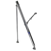 Reelax Outrigger Base Junior 600 (Pr) made of 316 stainless steel with satin black powder coat finish.