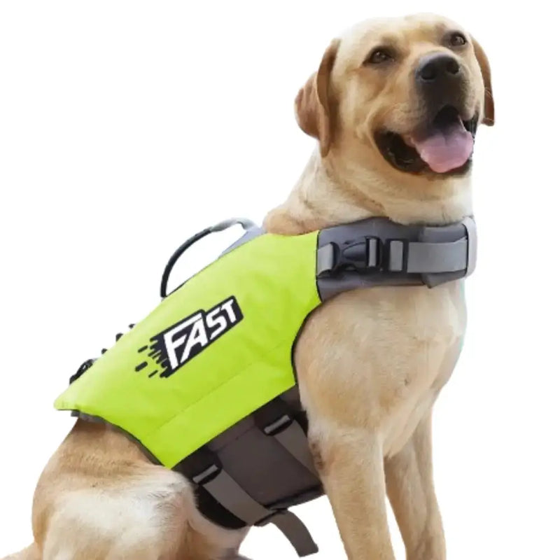 Reflective Dog Life Jacket – Adjustable Summer Swimming Vest by Habicare