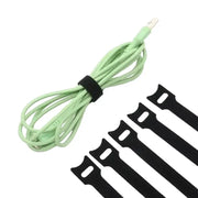 Habicare Releasable Black Nylon Hook & Loop Cable Ties 15/20/25/30cm Releasable Black Nylon Hook & Loop Cable Ties 15/20/25/30cm
